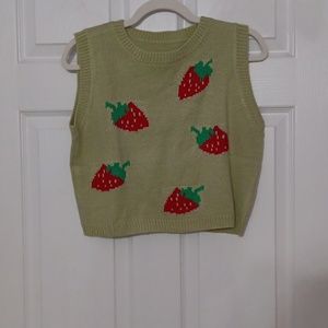 acrylic knit sweater vest